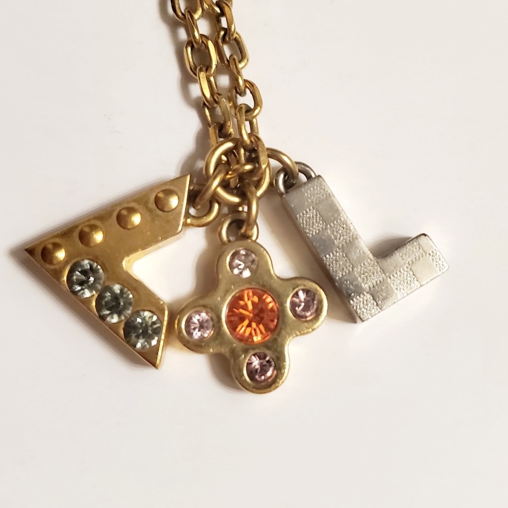 Authentic Louis Vuitton Necklace Two-Tone